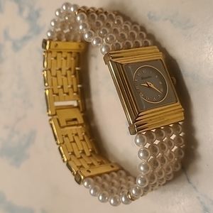 Majolica Swiss Pearl Watch 18K elecroplated
